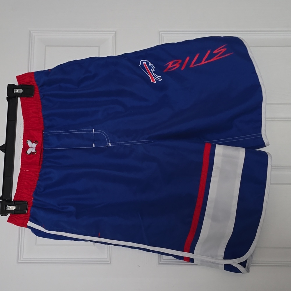 Buffalo Bills NFL Blue Red & White Swim Shorts Youth Size L 14/16